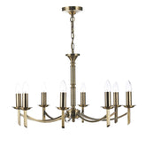 Ambassador 8 Light Dual Mount Pendant Antique Brass